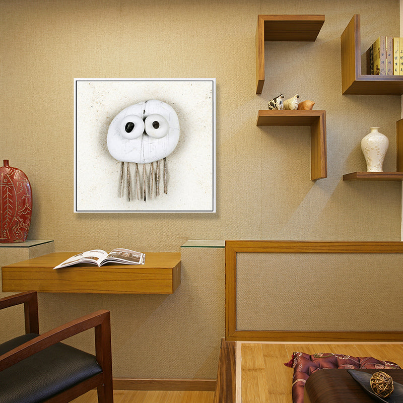 Soft Color Fish Pattern Canvas Textured Wall Print for Kids Bedroom, Multiple Sizes Clearhalo 'Art Gallery' 'Canvas Art' 'Kids' Arts' 1708342