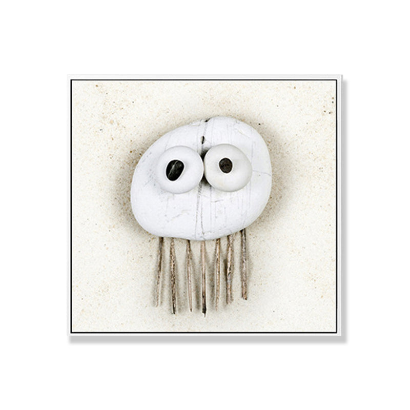 Soft Color Fish Pattern Canvas Textured Wall Print for Kids Bedroom, Multiple Sizes Clearhalo 'Art Gallery' 'Canvas Art' 'Kids' Arts' 1708343