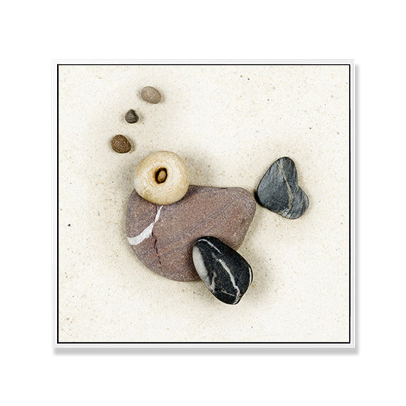 Soft Color Fish Pattern Canvas Textured Wall Print for Kids Bedroom, Multiple Sizes Clearhalo 'Art Gallery' 'Canvas Art' 'Kids' Arts' 1708354