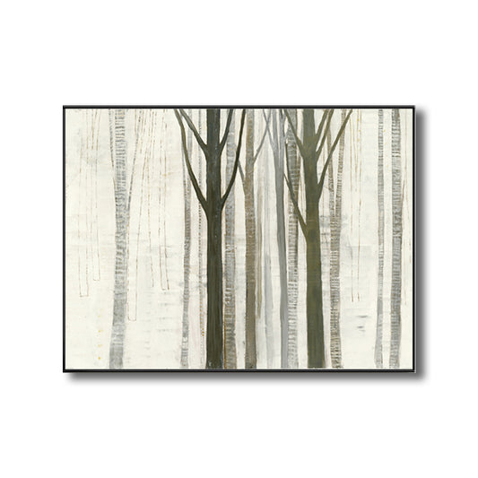 Farmhouse Forest Drawing Wall Decor Pastel Color Living Room Canvas Wall Art, Texture Clearhalo 'Art Gallery' 'Canvas Art' 'Country Art Gallery' 'French Country' 'Rustic' Arts' 1708688