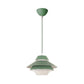 Macaron Stylish Flared Pendant Lighting Metallic 1-Light Living Room Hanging Ceiling Light in Blue/Green Clearhalo 'Ceiling Lights' 'Modern Pendants' 'Modern' 'Pendant Lights' 'Pendants' Lighting' 170878