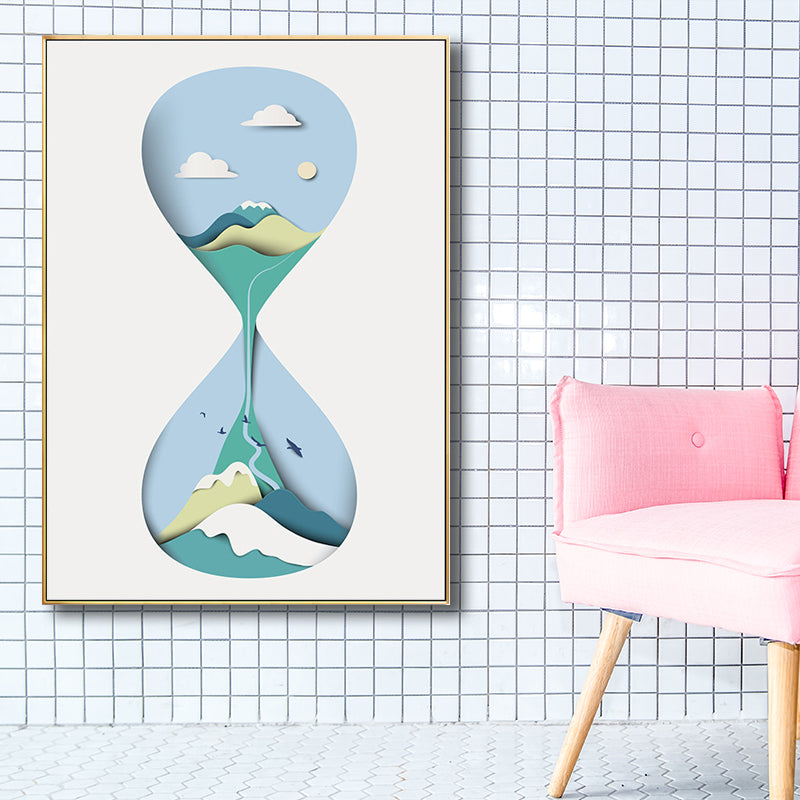 Nordic Nature Landscape Art Print Canvas Textured Light Color Wall Decor for Home Clearhalo 'Arts' 'Canvas Art' 1708835