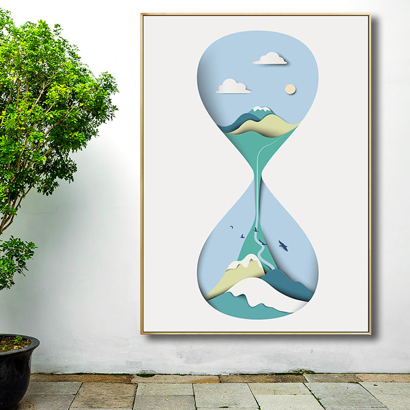 Nordic Nature Landscape Art Print Canvas Textured Light Color Wall Decor for Home Clearhalo 'Arts' 'Canvas Art' 1708836