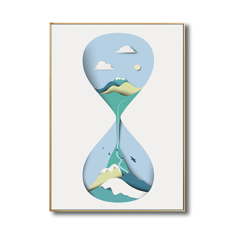 Nordic Nature Landscape Art Print Canvas Textured Light Color Wall Decor for Home Clearhalo 'Arts' 'Canvas Art' 1708837