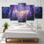 Kaleidoscope Wall Art Bedroom Night Owl Canvas Print in Purple, Multi-Piece Purple Clearhalo 'Art Gallery' 'Canvas Art' 'Contemporary Art Gallery' 'Modern' Arts' 1708934