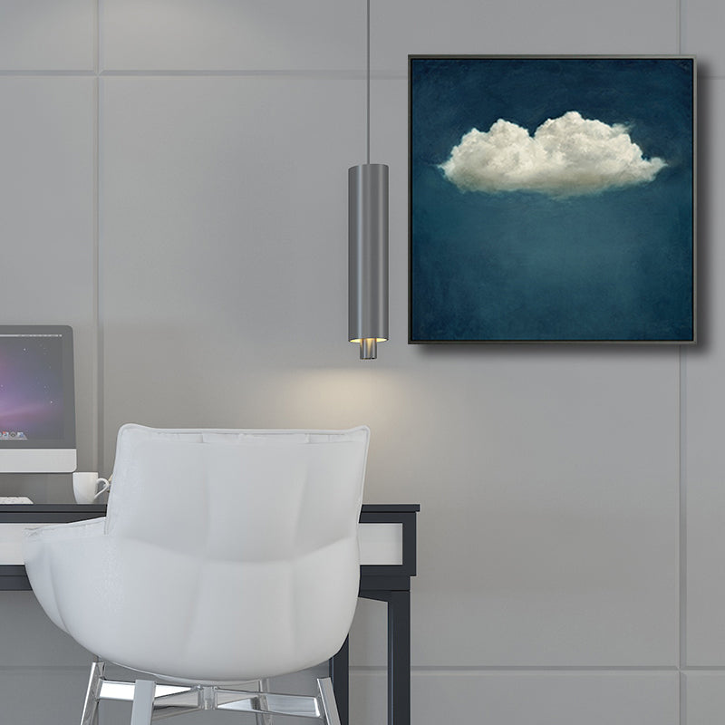 Cartoon Cloud Art Print Blue Wall Decor for Living Room, Multiple Sizes Available Blue Design 1 Clearhalo 'Art Gallery' 'Canvas Art' 'Kids' Arts' 1708969