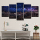 Purple Fantasy Wall Art Rock Mountain and Starry Sky Kids Multi-Piece Canvas Print Clearhalo 'Art Gallery' 'Canvas Art' 'Kids' Arts' 1708974