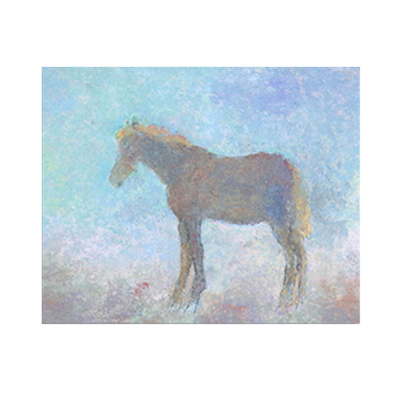 Wild Animal Wall Art Cartoon Textured Square Canvas Print in Blue for Living Room Clearhalo 'Art Gallery' 'Canvas Art' 'Kids' Arts' 1709004