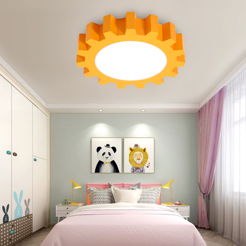 Metal Gear Ceiling Mount Light Cartoon LED Ceiling Light for Kindergarten Clearhalo 'Ceiling Lights' 'Close To Ceiling Lights' 'Close to ceiling' 'Flush mount' Lighting' 170902