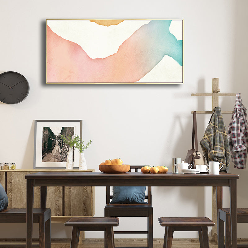 Irregular Abstract Pattern Painting in Pink Contemporary Style Canvas for Kitchen Pink Design 4 Clearhalo 'Art Gallery' 'Canvas Art' 'Contemporary Art Gallery' 'Modern' Arts' 1709026