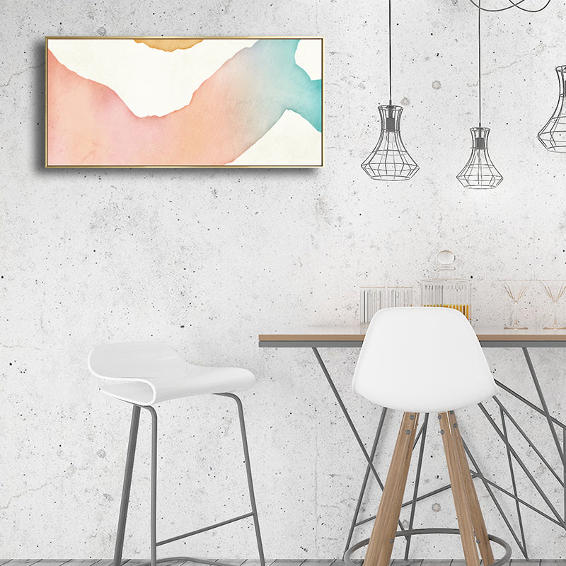 Irregular Abstract Pattern Painting in Pink Contemporary Style Canvas for Kitchen Clearhalo 'Art Gallery' 'Canvas Art' 'Contemporary Art Gallery' 'Modern' Arts' 1709027