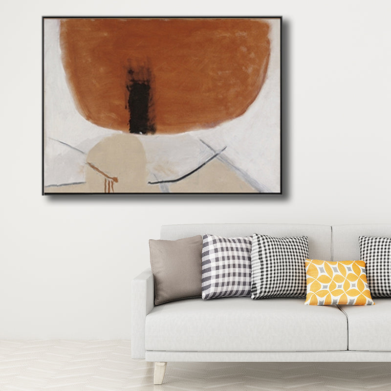 Abstract Pattern Wall Art Decor Brown Modern Canvas Print for Living Room, Multiple Sizes Brown Design 1 Clearhalo 'Art Gallery' 'Canvas Art' 'Contemporary Art Gallery' 'Modern' Arts' 1709087