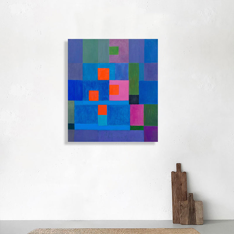 Traditional Style Wall Decor Pastel Color Novelty Geometry Painting, Multiple Sizes Clearhalo 'Art Gallery' 'Canvas Art' 'Traditional' Arts' 1709358