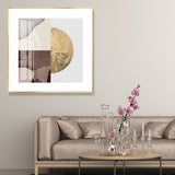 Modern Style Abstract Pattern Canvas Brown Bedroom Wall Art, Multiple Sizes Options Brown Design 1