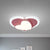 Macaron Loving Heart Flush Light Acrylic LED Bedroom Ceiling Flush Mount in White/Pink/Yellow Pink Clearhalo 'Ceiling Lights' 'Close To Ceiling Lights' 'Close to ceiling' 'Flush mount' Lighting' 1709546