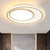 Rounded Flush Ceiling Light Modernism Acrylic 16.5"/20.5" Wide LED Gold Flush Mount Lighting Gold Clearhalo 'Ceiling Lights' 'Close To Ceiling Lights' 'Close to ceiling' 'Flush mount' Lighting' 1709826