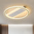 Circular Bedroom Flush Light Metallic LED Modernist Flush Mount Lamp in Gold, 16.5"/20.5" Width Gold Clearhalo 'Ceiling Lights' 'Close To Ceiling Lights' 'Close to ceiling' 'Flush mount' Lighting' 1709831