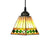Green/Red Pyramid Pendant Ceiling Light Tiffany 1 Head Multicolored Stained Glass Hanging Lamp Green Clearhalo 'Ceiling Lights' 'Chandeliers' 'Industrial' 'Middle Century Pendants' 'Pendant Lights' 'Pendants' 'Tiffany close to ceiling' 'Tiffany Pendants' 'Tiffany' Lighting' 170986