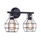 2 Bulbs Wall Mounted Light Rustic Restaurant Wall Lamp Fixture with Torpedo Metal Shade in Black Clearhalo 'Art deco wall lights' 'Cast Iron' 'Glass' 'Industrial wall lights' 'Industrial' 'Middle century wall lights' 'Modern' 'Rustic wall lights' 'Tiffany' 'Traditional wall lights' 'Wall Lamps & Sconces' 'Wall Lights' Lighting' 1710493