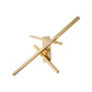 Crossed Lines Wall Lighting Contemporary Metallic LED Gold Wall Mount Light, Warm/White Light Clearhalo 'Cast Iron' 'Glass' 'Industrial' 'Modern wall lights' 'Modern' 'Tiffany' 'Traditional wall lights' 'Wall Lamps & Sconces' 'Wall Lights' Lighting' 1710636