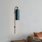 Fabric Cylinder Wall Sconce Light Modernist 1-Light Wall Lighting Fixture in White/Green, Warm/Yellow Light Green Clearhalo 'Cast Iron' 'Glass' 'Industrial' 'Modern wall lights' 'Modern' 'Tiffany' 'Traditional wall lights' 'Wall Lamps & Sconces' 'Wall Lights' Lighting' 1710648