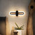 Oblong Wall Mount Lighting Modernist Acrylic LED Black Wall Mounted Light in Warm/White Light, 16"/23.5"/31.5" W Black Clearhalo 'Cast Iron' 'Glass' 'Industrial' 'Modern wall lights' 'Modern' 'Tiffany' 'Traditional wall lights' 'Wall Lamps & Sconces' 'Wall Lights' Lighting' 1710702