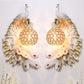 Single Head Peacock Wall Sconce Cottage White/Red/Blue Resin Wall Light Fixture with Clear K9 Crystal Shade, Left/Right White Right Clearhalo 'Wall Lamps & Sconces' 'Wall Lights' Lighting' 1710757