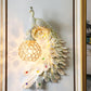 Single Head Peacock Wall Sconce Cottage White/Red/Blue Resin Wall Light Fixture with Clear K9 Crystal Shade, Left/Right Clearhalo 'Wall Lamps & Sconces' 'Wall Lights' Lighting' 1710758