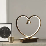 Loving Heart Wooden Night Table Light Simplicity Black/White/Wood LED Desk Lighting for Sleeping Room Clearhalo 'Lamps' 'Table Lamps' Lighting' 1711075