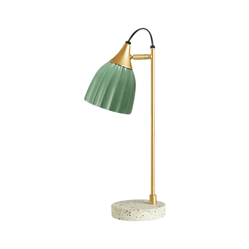 Porcelain Dome Desk Lamp Kids Style 1 Light Night Lighting with Adjustable Joint Design in Pink/Blue/Green Clearhalo 'Lamps' 'Table Lamps' Lighting' 1711108