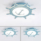 Rudder and Anchor Flushmount Light Nautical Style Acrylic Ceiling Light for Teen Clearhalo 'Ceiling Lights' 'Close To Ceiling Lights' 'Close to ceiling' 'Flush mount' Lighting' 171124