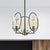Black 3 Bulbs Hanging Chandelier Industrial Clear Glass Cylindrical Ceiling Pendant Light Black Clearhalo 'Cast Iron' 'Ceiling Lights' 'Chandeliers' 'Industrial Chandeliers' 'Industrial' 'Metal' 'Middle Century Chandeliers' 'Rustic Chandeliers' 'Tiffany' Lighting' 1711397