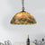Cut Glass Domed Hanging Light Kit Victorian 1 Bulb Yellow/Blue Pendant Lamp with Eagle Pattern for Dining Room Yellow Clearhalo 'Art Deco Pendants' 'Cast Iron' 'Ceiling Lights' 'Ceramic' 'Crystal' 'Industrial' 'Metal' 'Middle Century Pendants' 'Pendant Lights' 'Pendants' 'Tiffany close to ceiling' 'Tiffany Pendants' 'Tiffany' Lighting' 1711440
