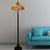 Copper 2 Lights Standing Lamp Victorian Cut Glass Flower and Bird Floor Reading Light with Bowl Shade Copper Clearhalo 'Floor Lamps' 'Lamps' Lighting' 1711578