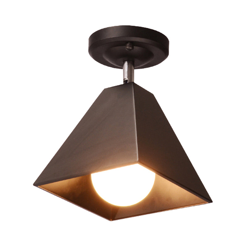 1 Head Craftsman Flush Mount Light Modern Stylish Metal Ceiling Light for Office Cloth Shop Clearhalo 'Ceiling Lights' 'Close To Ceiling Lights' 'Close to ceiling' 'Semi-flushmount' Lighting' 171181