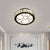 Modern Round Ceiling Light Fixture Hand-Cut Crystal LED Parlor Flush Mount with Bubble Pattern in Chrome, 10"/19" Wide Chrome 10" Clearhalo 'Ceiling Lights' 'Close To Ceiling Lights' 'Close to ceiling' 'Flush mount' Lighting' 1712049