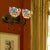 2 Lights Bowl Wall Sconce Lighting Tiffany Stained Glass Wall Lighting with Crystal in Pink/Brown/Orange Pink Clearhalo 'Industrial' 'Middle century wall lights' 'Tiffany wall lights' 'Tiffany' 'Wall Lamps & Sconces' 'Wall Lights' Lighting' 171303