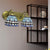 2 Heads Dome Sconce Lamp Baroque Style Blue Glass Wall Lighting for Bathroom Blue Clearhalo 'Industrial' 'Middle century wall lights' 'Tiffany wall lights' 'Tiffany' 'Wall Lamps & Sconces' 'Wall Lights' Lighting' 171314