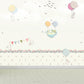 Non-Woven Large Pastel Mural Cartoon Rabbit and Hot Air Balloon Wall Decor, Custom Size Light Yellow Clearhalo 'Wall Decor' 'Wall Mural' 1713799