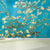 Large Blossoming Plum Tree Mural Moisture Resistant Stylish Bedroom Wall Covering in Blue Blue Clearhalo 'Wall Decor' 'Wall Mural' 1713864