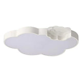 Cloud Kindergarten Flush Ceiling Light Acrylic Modern Ceiling Lamp in White Finish Clearhalo 'Ceiling Lights' 'Close To Ceiling Lights' 'Close to ceiling' 'Flush mount' Lighting' 171413