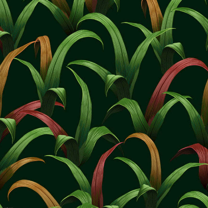 Light Color Leaves Pattern Mural Decal Waterproofing Tropical Interior Room Wall Art Clearhalo 'Wall Decor' 'Wall Mural' 1714377