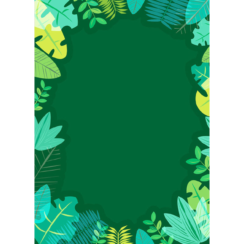 Pastel Color Tropical Wall Mural Great Leaves Pattern Wall Covering for Guest Room Clearhalo 'Wall Decor' 'Wall Mural' 1714422