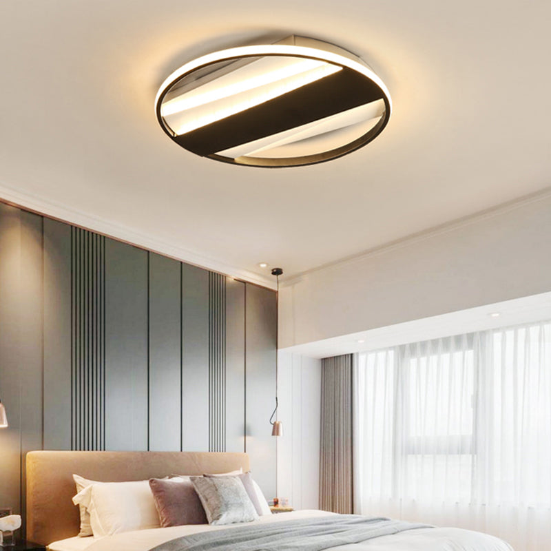 Living Room Ring Ceiling Mount Light Acrylic Modern Simple Ceiling Lamp ...