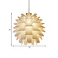 Contemporary Pine Cone Suspension Light Plastic 1 Head Living Room Ceiling Pendant Light in White Clearhalo 'Ceiling Lights' 'Modern Pendants' 'Modern' 'Pendant Lights' 'Pendants' Lighting' 171481
