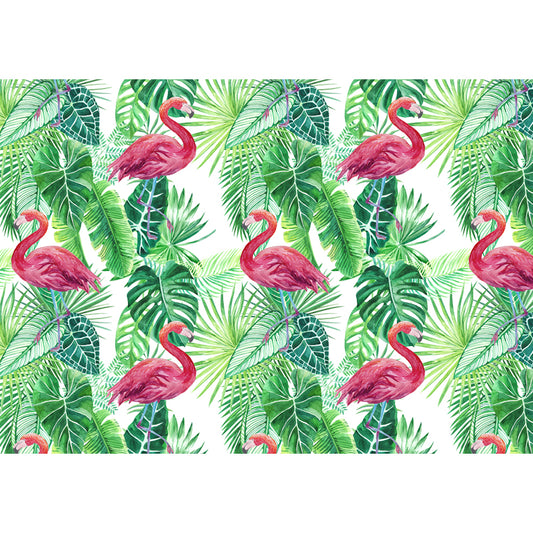 Light Color Wild Landscape Mural Moisture-Proofing Tropical Bedroom Wall Covering Clearhalo 'Wall Decor' 'Wall Mural' 1714897