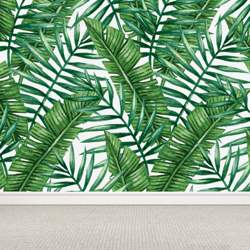 Tropical Natural Botanical Wall Mural Soft Color Decorative Wall Decor for Kitchen Clearhalo 'Wall Decor' 'Wall Mural' 1714906