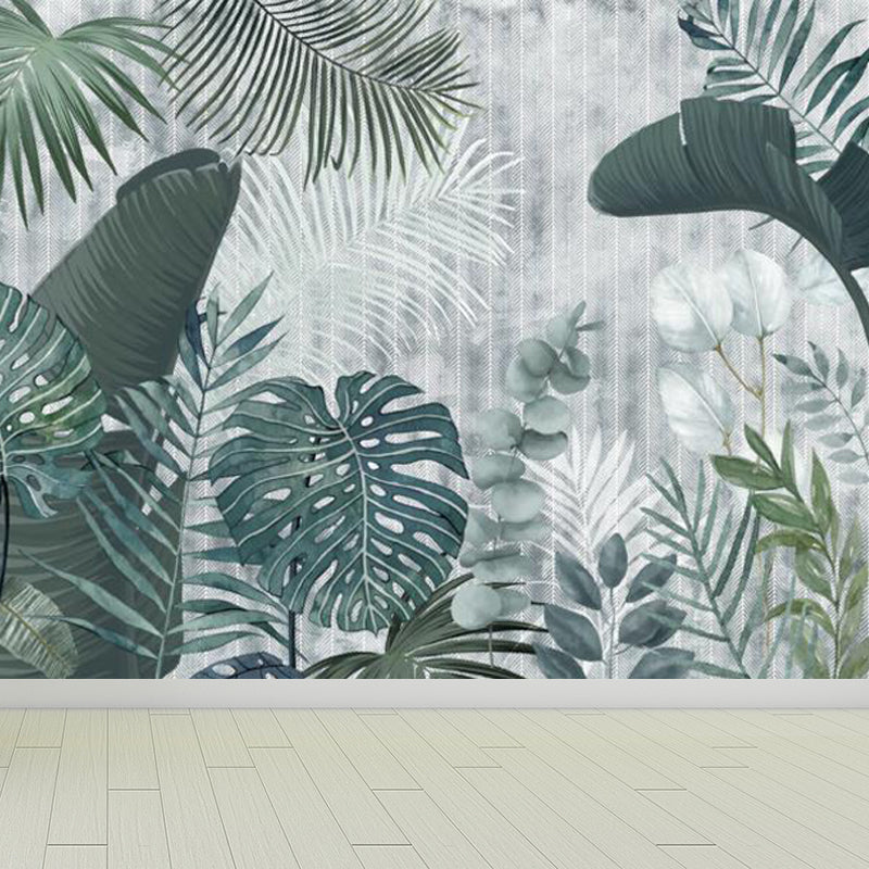 Tropical Natural Botanical Wall Mural Soft Color Decorative Wall Decor for Kitchen Clearhalo 'Wall Decor' 'Wall Mural' 1714911