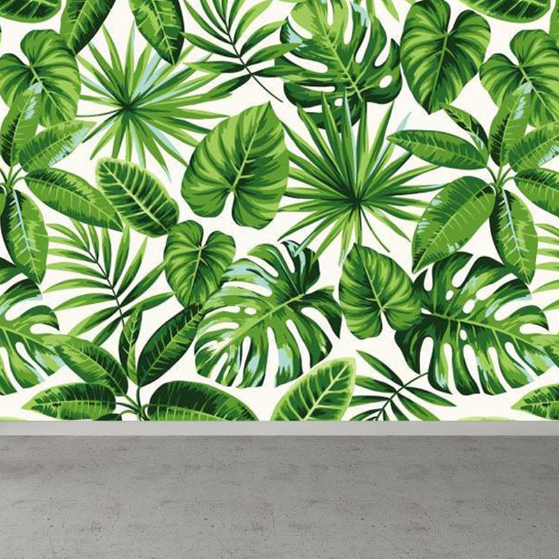 Tropical Natural Botanical Wall Mural Soft Color Decorative Wall Decor for Kitchen Clearhalo 'Wall Decor' 'Wall Mural' 1714921