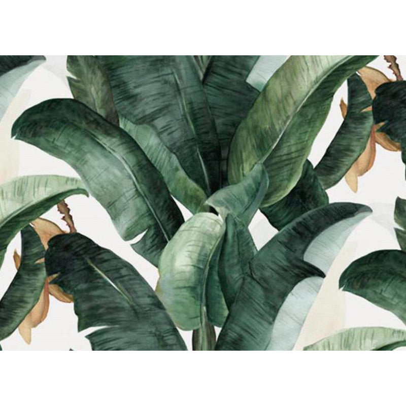 Non-Woven Ornamental Wall Mural Tropical Botanical Leaves Wall Covering, Personalised Clearhalo 'Wall Decor' 'Wall Mural' 1714967